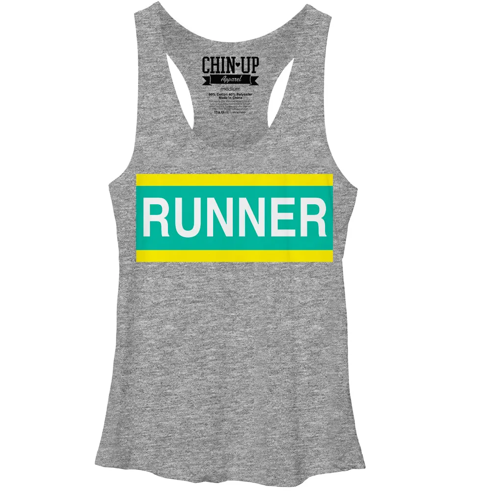 Women's CHIN UP Champion Runner Racerback Tank Top sold by Chin Up Apparel
