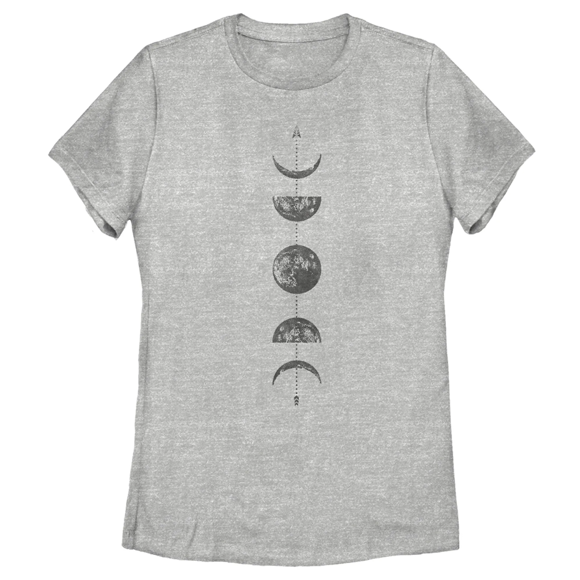 Women's CHIN UP Moon Phases Arrow T-Shirt sold by Chin Up Apparel