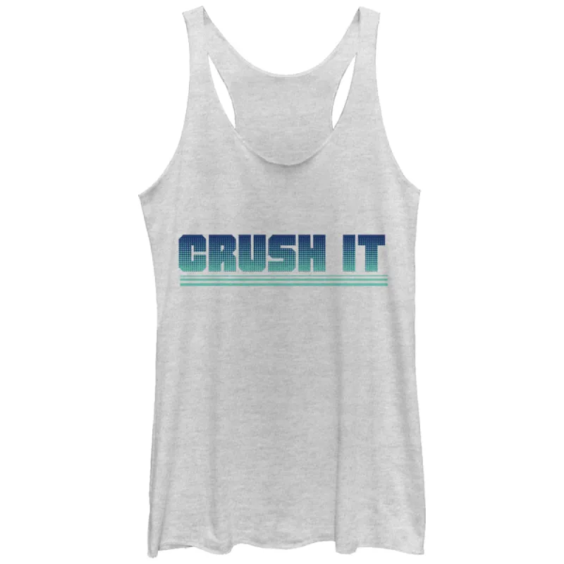 Women's CHIN UP Crush It Racerback Tank Top sold by Chin Up Apparel