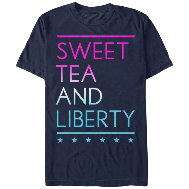 Men's CHIN UP 4th of July Sweet Tea and Liberty T-Shirt made by Chin Up Apparel