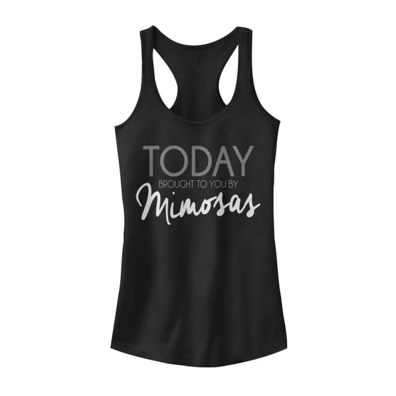 Junior's CHIN UP Brought to You by Mimosas Racerback Tank Top sold by Chin Up Apparel