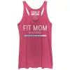 Women's CHIN UP Fit Mom in Progress Racerback Tank Top sold by Chin Up Apparel