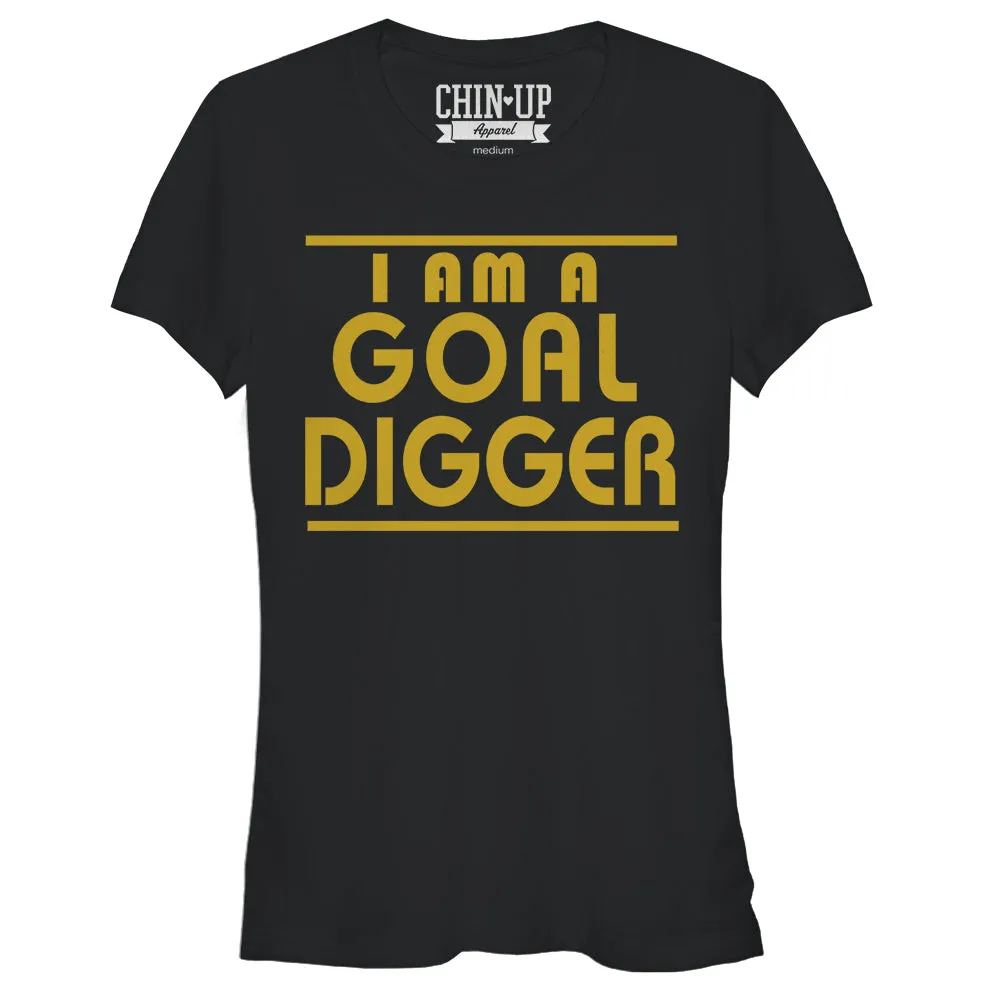 Junior's CHIN UP Goal Digger T-Shirt sold by Chin Up Apparel