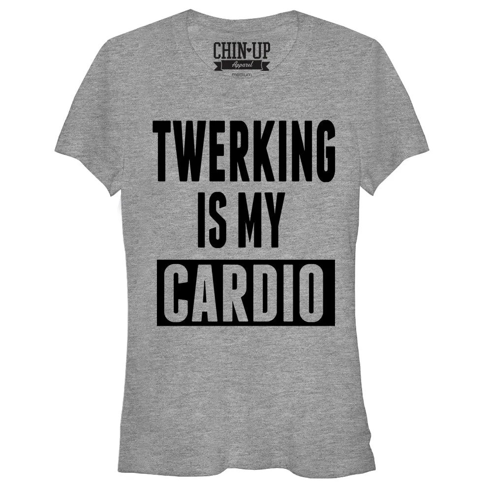 Junior's CHIN UP Twerking is my Cardio T-Shirt sold by Chin Up Apparel