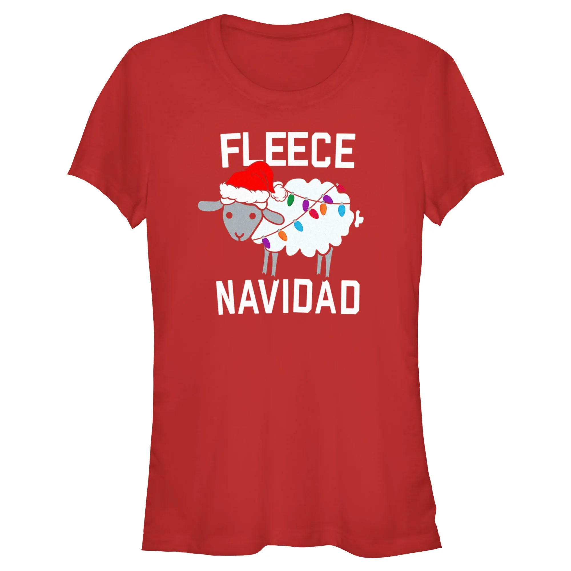 Junior's CHIN UP Christmas Fleece Navidad T-Shirt sold by Chin Up Apparel