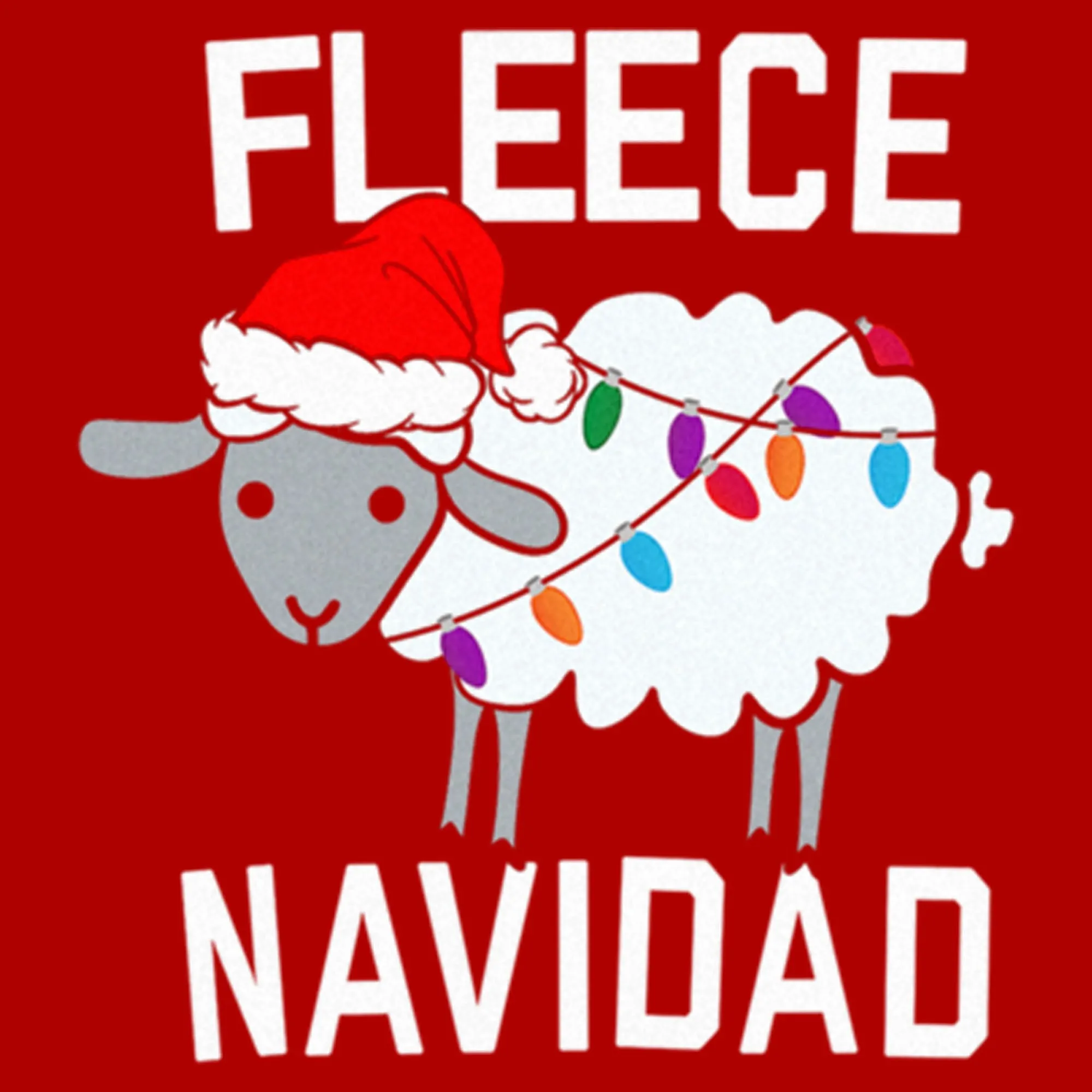 Junior's CHIN UP Christmas Fleece Navidad T-Shirt sold by Chin Up Apparel product image thumbnail 2