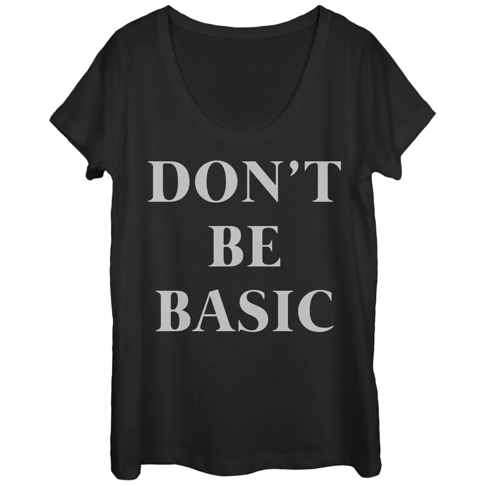 Women's CHIN UP Don't Be Basic Scoop Neck sold by Chin Up Apparel