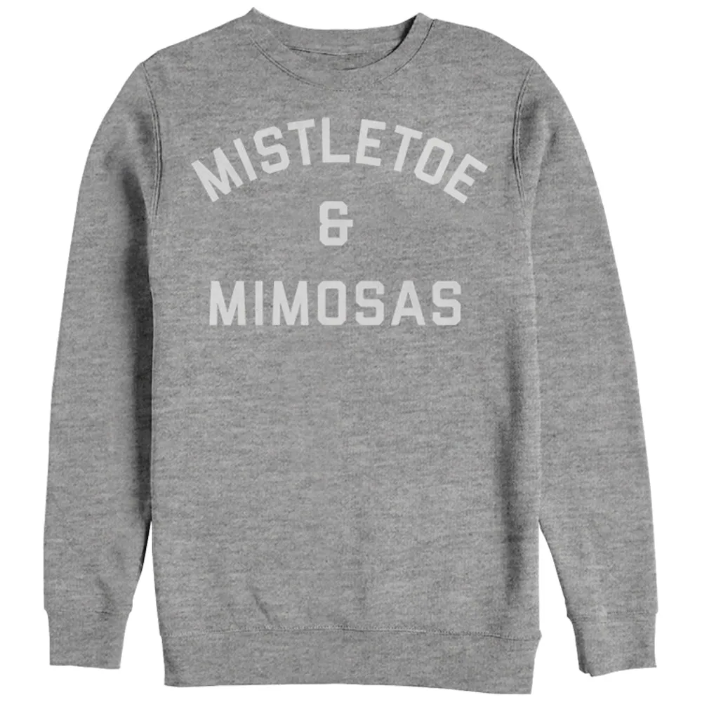 Women's CHIN UP Christmas Mistletoe Mimosas Sweatshirt sold by Chin Up Apparel