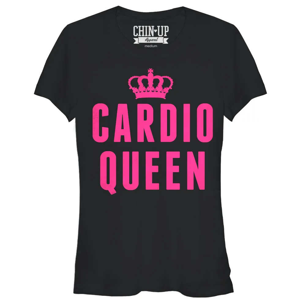 Junior's CHIN UP Cardio Queen T-Shirt sold by Chin Up Apparel