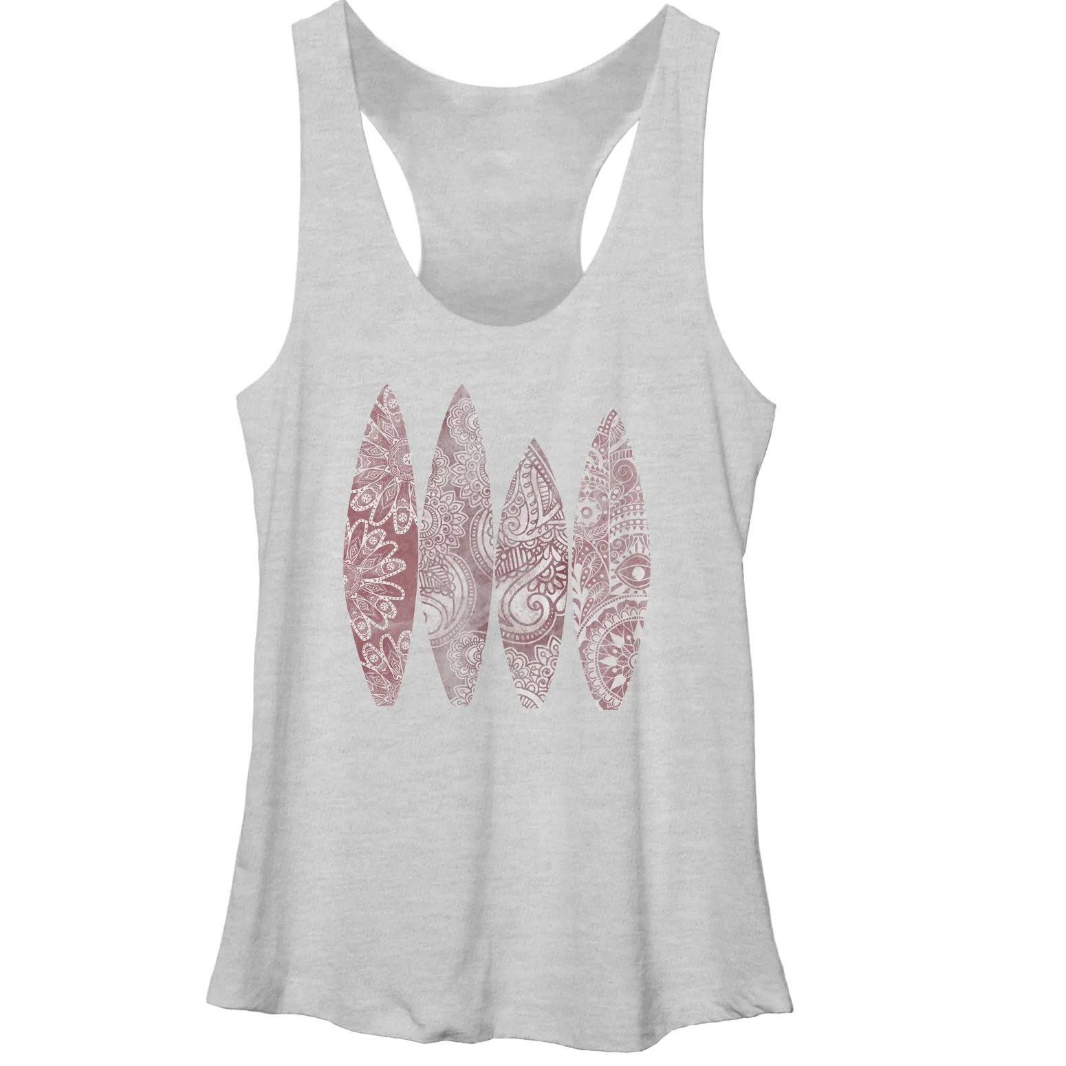 Women's CHIN UP Henna Surfboard Racerback Tank Top sold by Chin Up Apparel