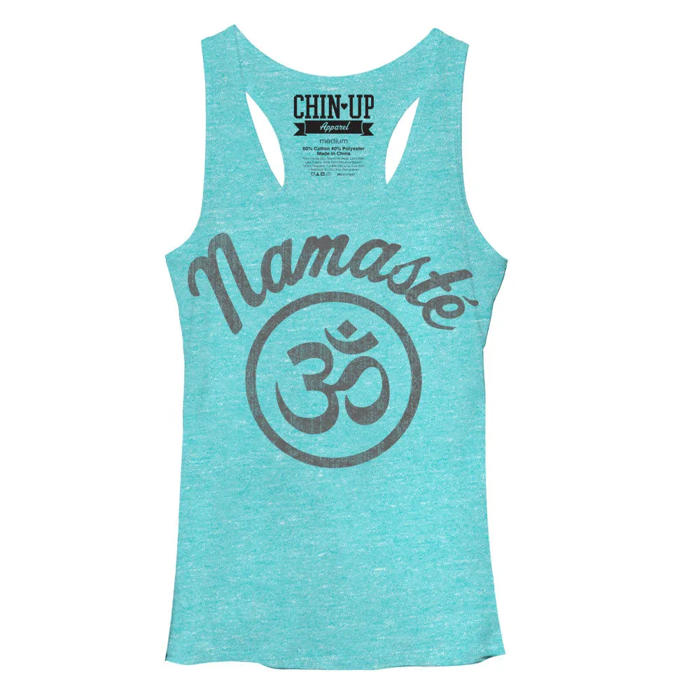 Women's CHIN UP Namaste Racerback Tank Top sold by Chin Up Apparel