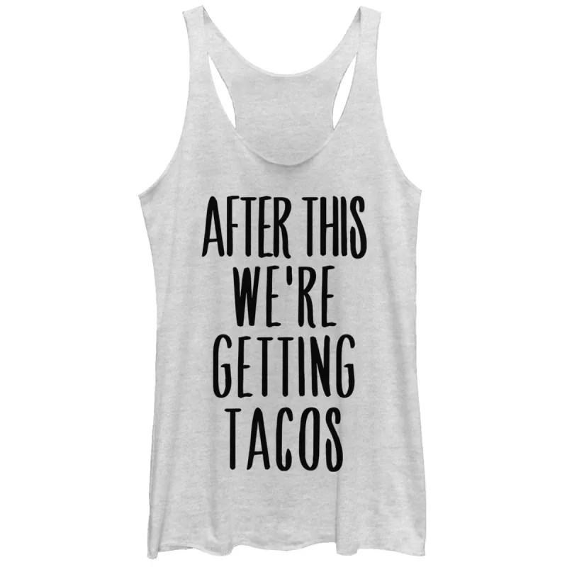 Women's CHIN UP After This Getting Tacos Racerback Tank Top sold by Chin Up Apparel