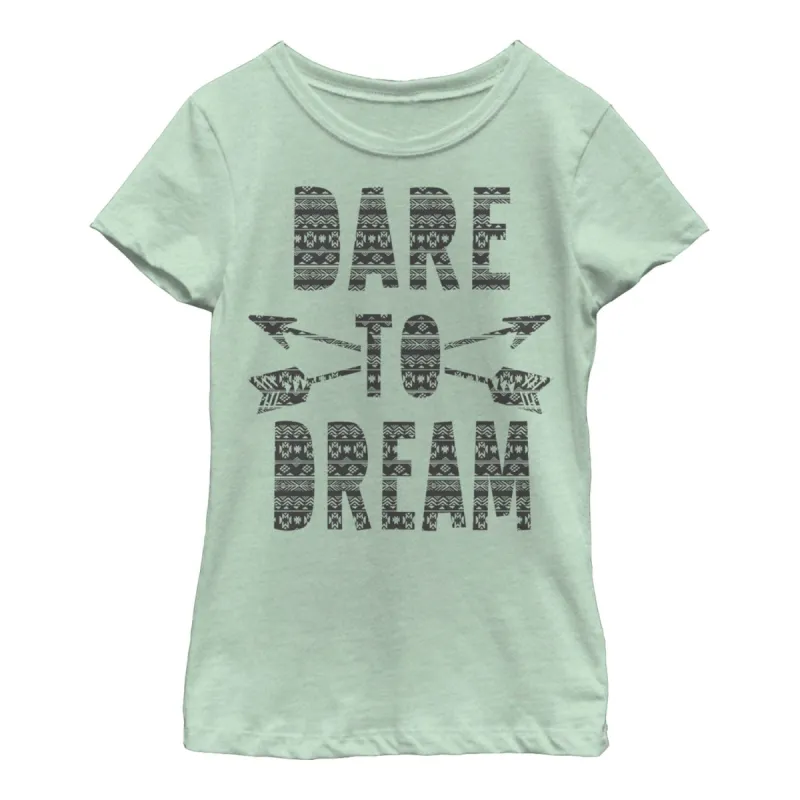 Girl's CHIN UP Dare to Dream T-Shirt sold by Chin Up Apparel