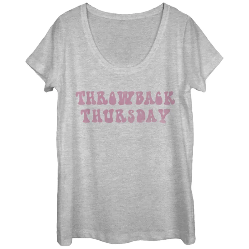 Women's CHIN UP Throwback Thursday Scoop Neck sold by Chin Up Apparel