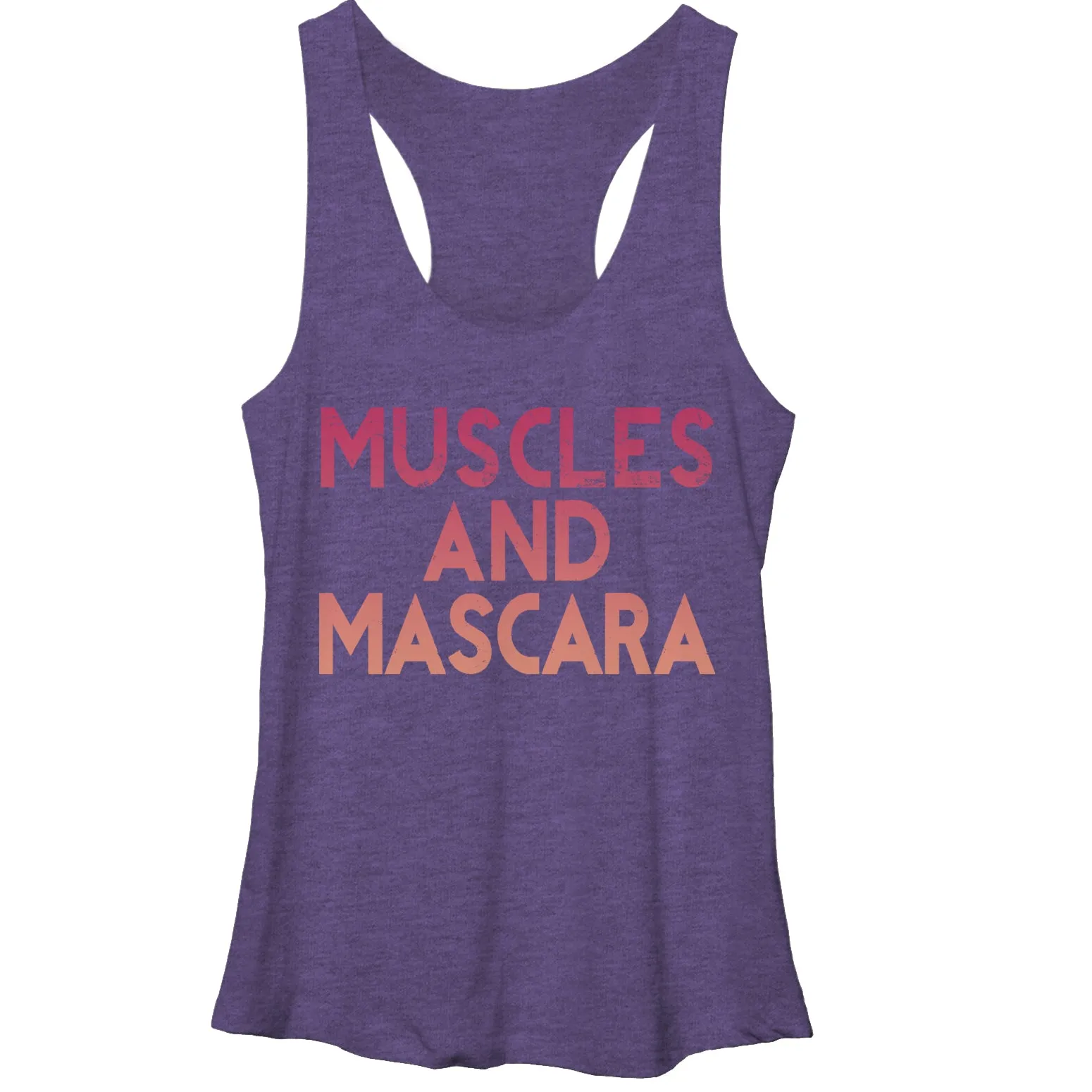 Women's CHIN UP Muscles and Mascara Racerback Tank Top sold by Chin Up Apparel