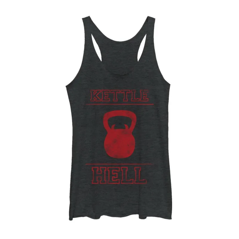 Women's CHIN UP Kettlehell Devil Racerback Tank Top sold by Chin Up Apparel