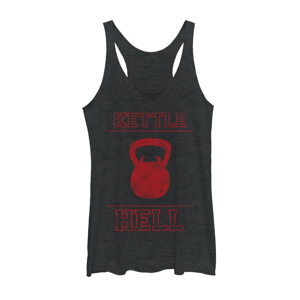 Women's CHIN UP Kettlehell Devil Racerback Tank Top sold by Chin Up Apparel