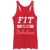 Women's CHIN UP Fit and Fabulous Racerback Tank Top sold by Chin Up Apparel