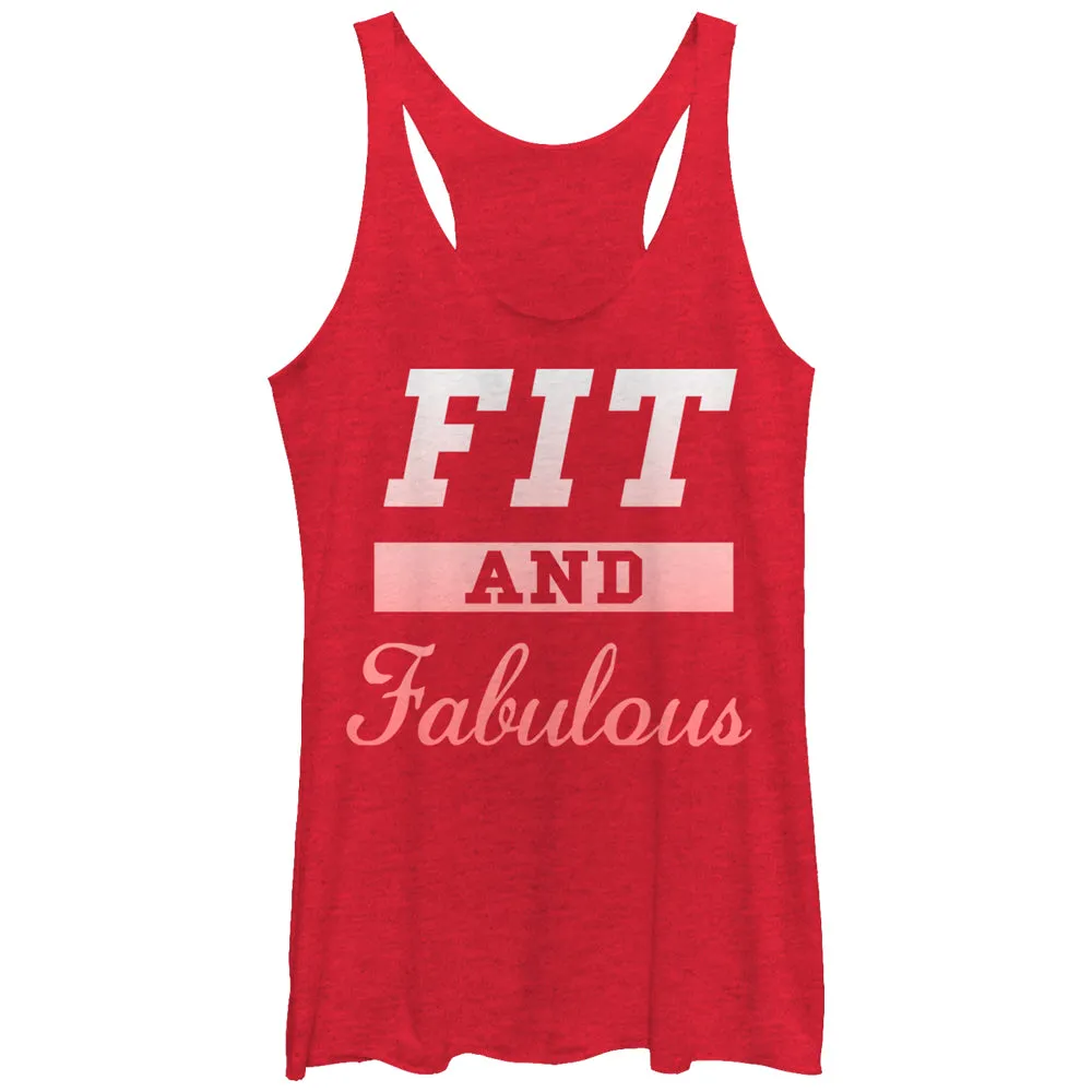 Women's CHIN UP Fit and Fabulous Racerback Tank Top sold by Chin Up Apparel