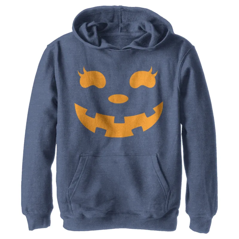 Boy's CHIN UP Halloween Jack o' Lantern Face Pull Over Hoodie sold by Chin Up Apparel