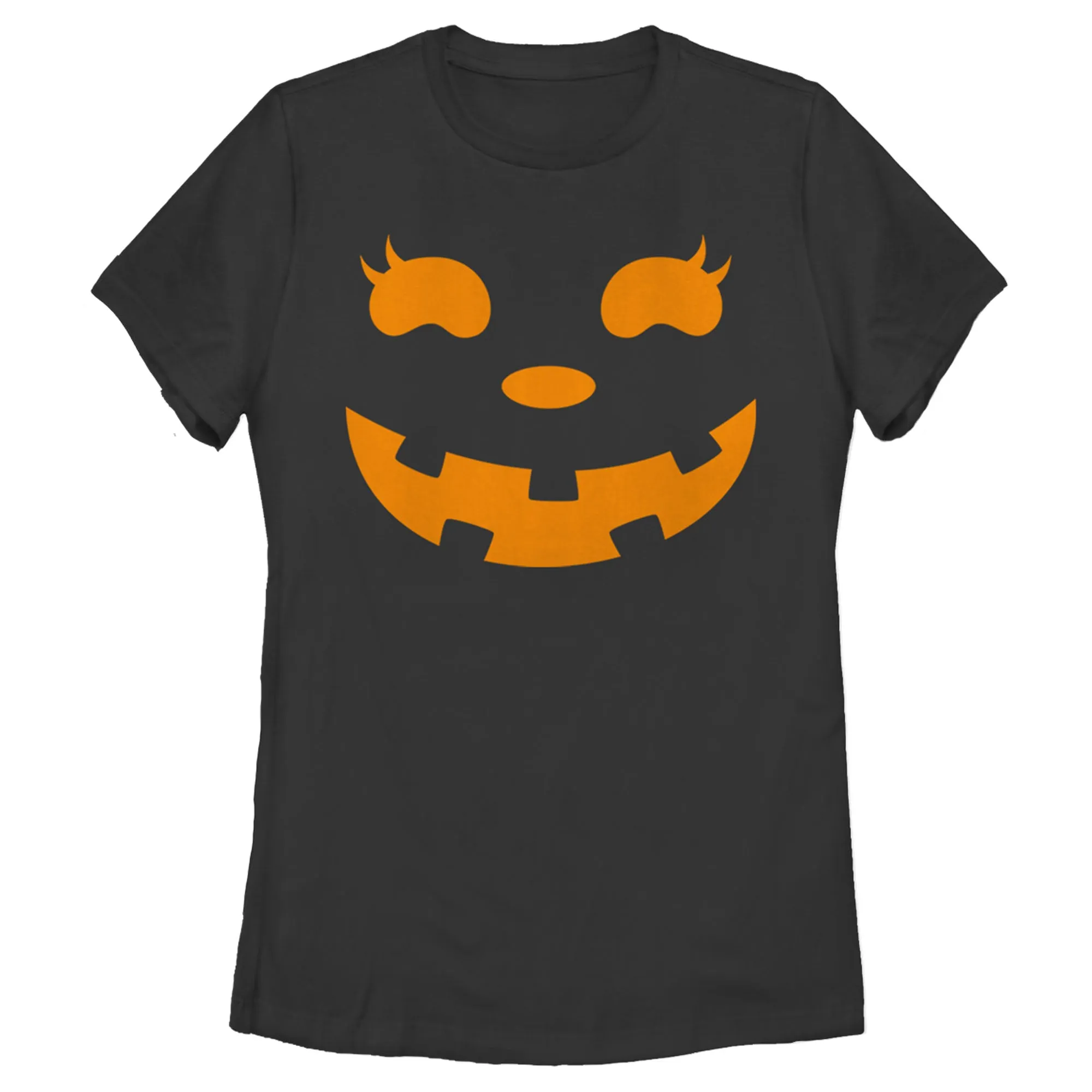 Women's CHIN UP Halloween Jack o' Lantern Face T-Shirt sold by Chin Up Apparel