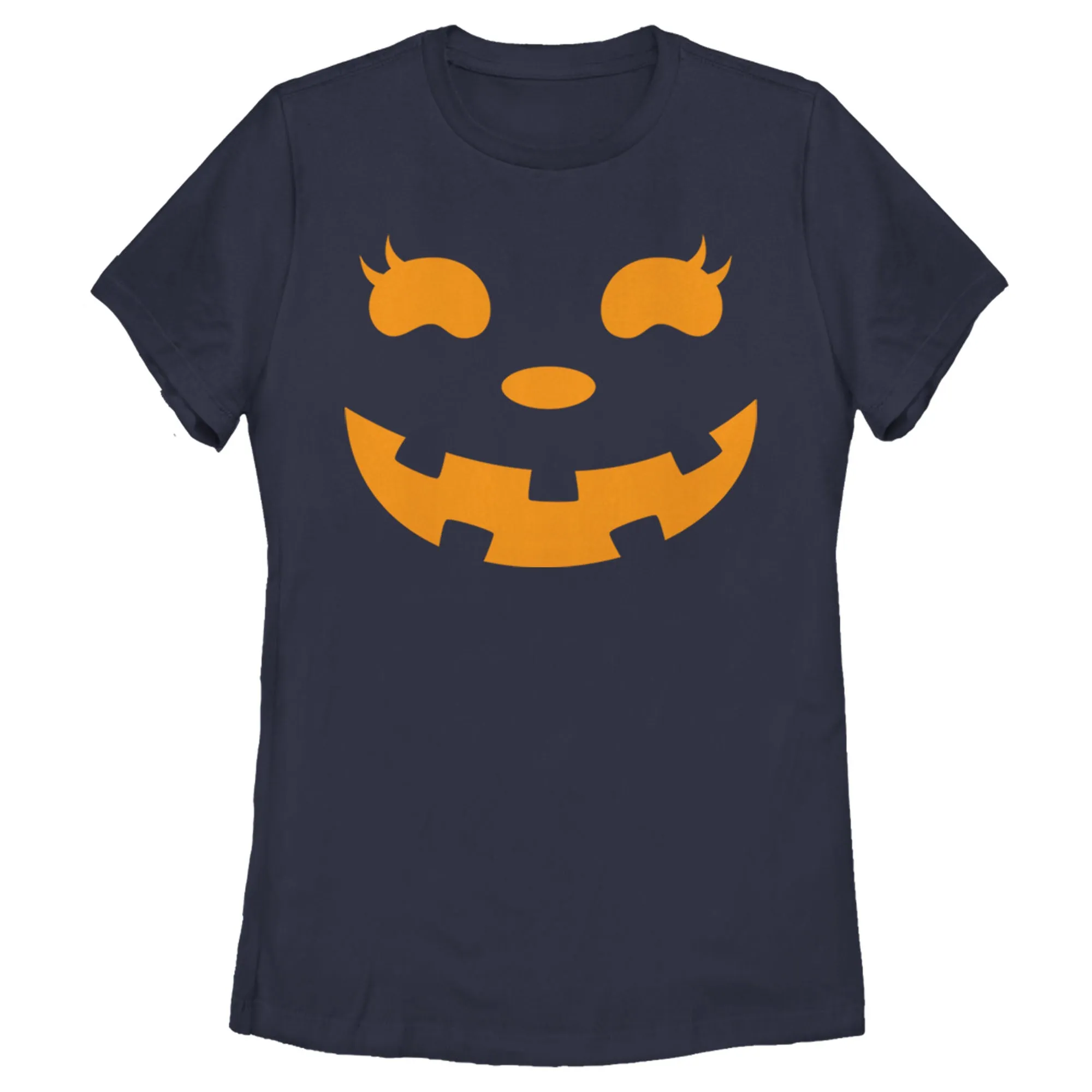 Women's CHIN UP Halloween Jack o' Lantern Face T-Shirt sold by Chin Up Apparel product image thumbnail 3