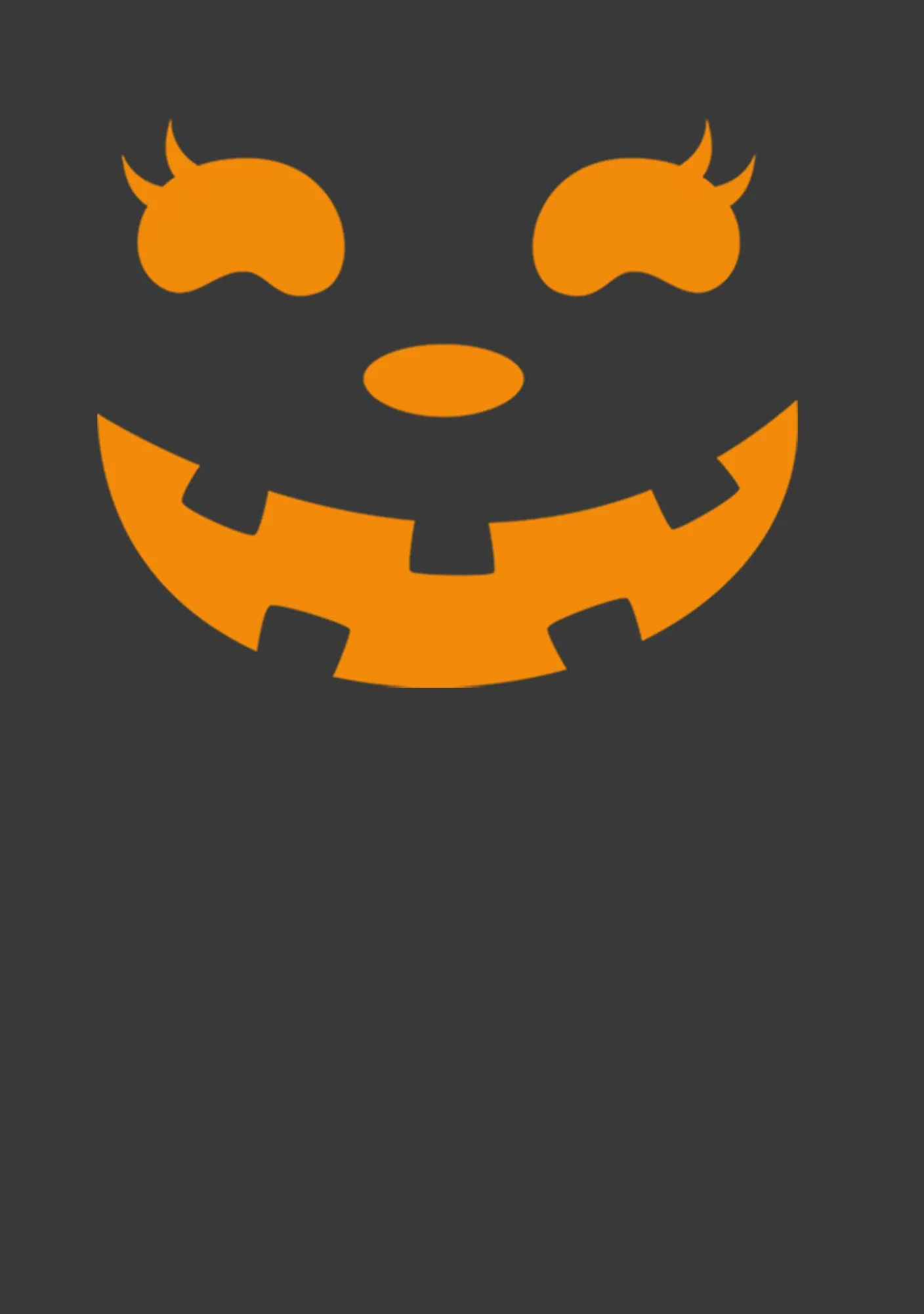 Women's CHIN UP Halloween Jack o' Lantern Face T-Shirt sold by Chin Up Apparel product image thumbnail 2