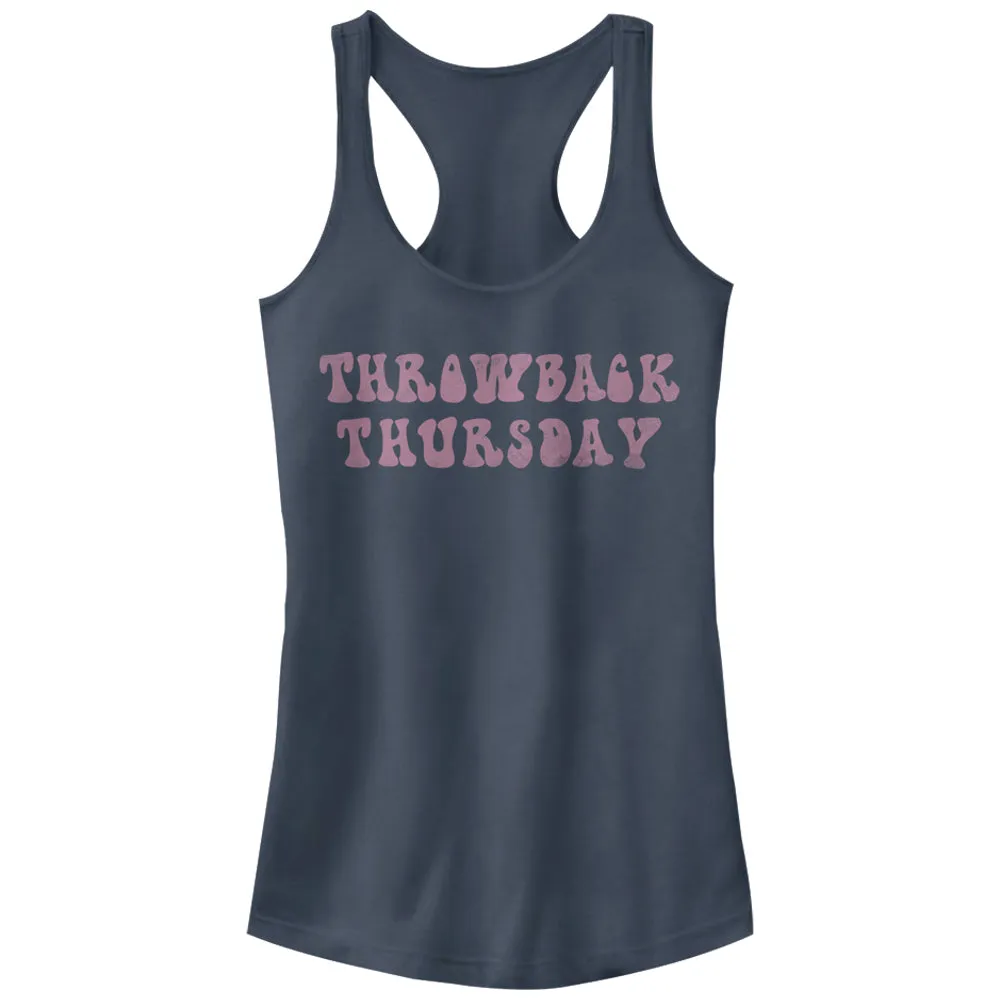 Junior's CHIN UP Throwback Thursday Racerback Tank Top sold by Chin Up Apparel