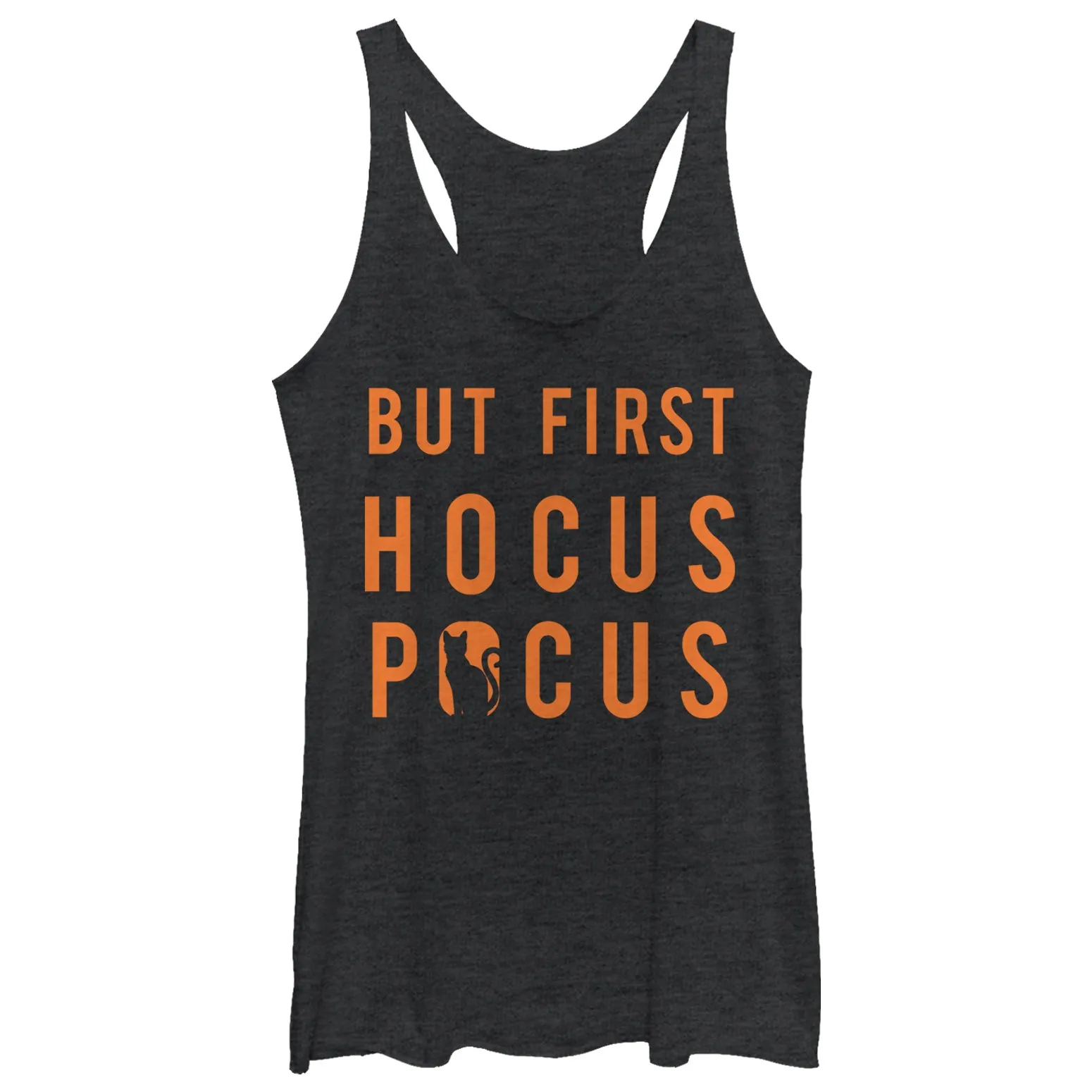 Women's CHIN UP Halloween Cat Hocus Pocus Racerback Tank Top sold by Chin Up Apparel