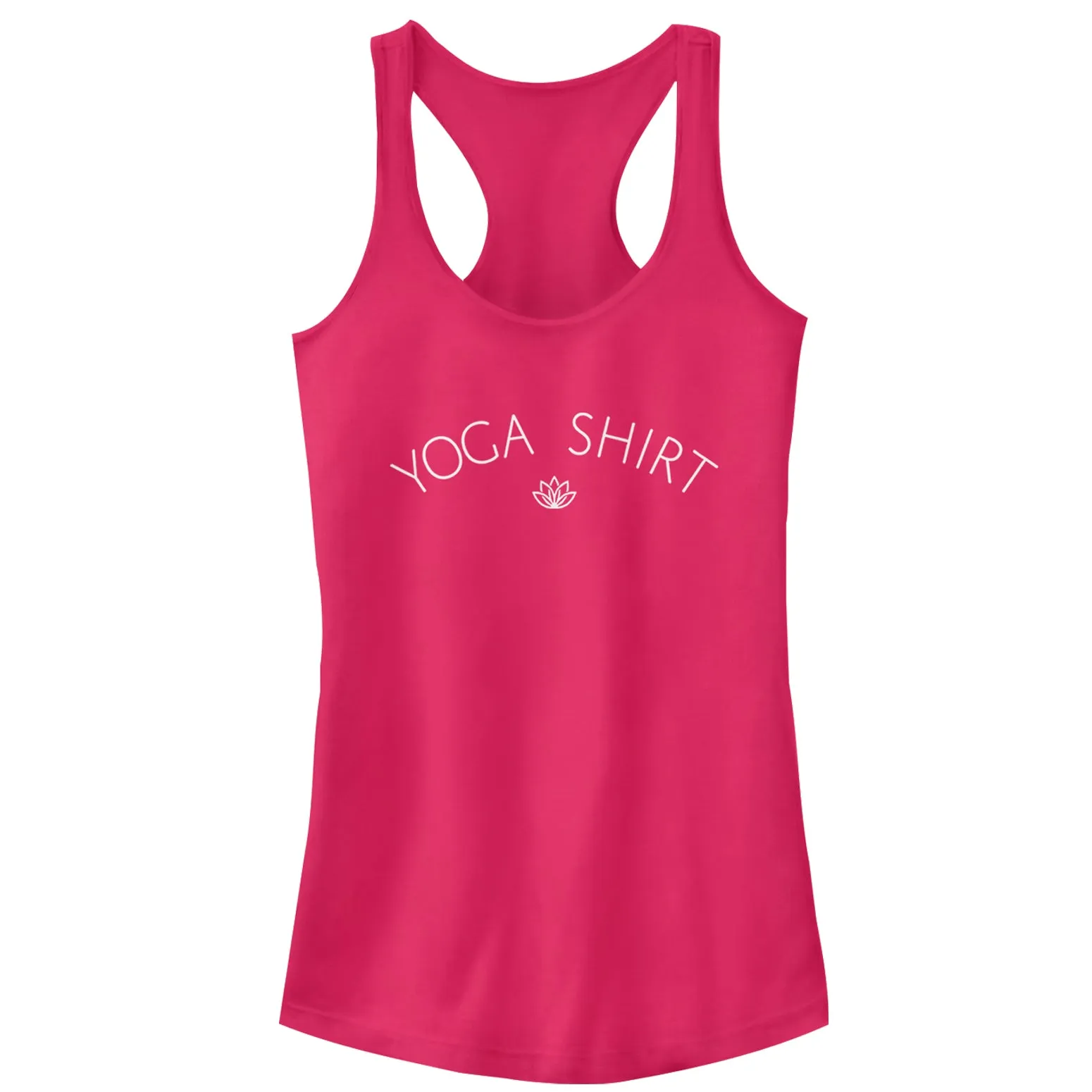 Junior's CHIN UP Yoga Shirt Lotus Racerback Tank Top sold by Chin Up Apparel