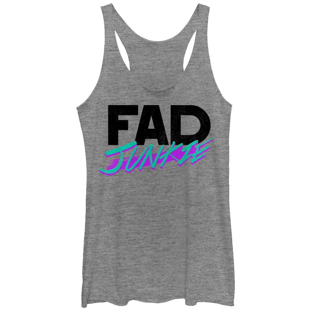 Women's CHIN UP Fad Junkie Racerback Tank Top sold by Chin Up Apparel