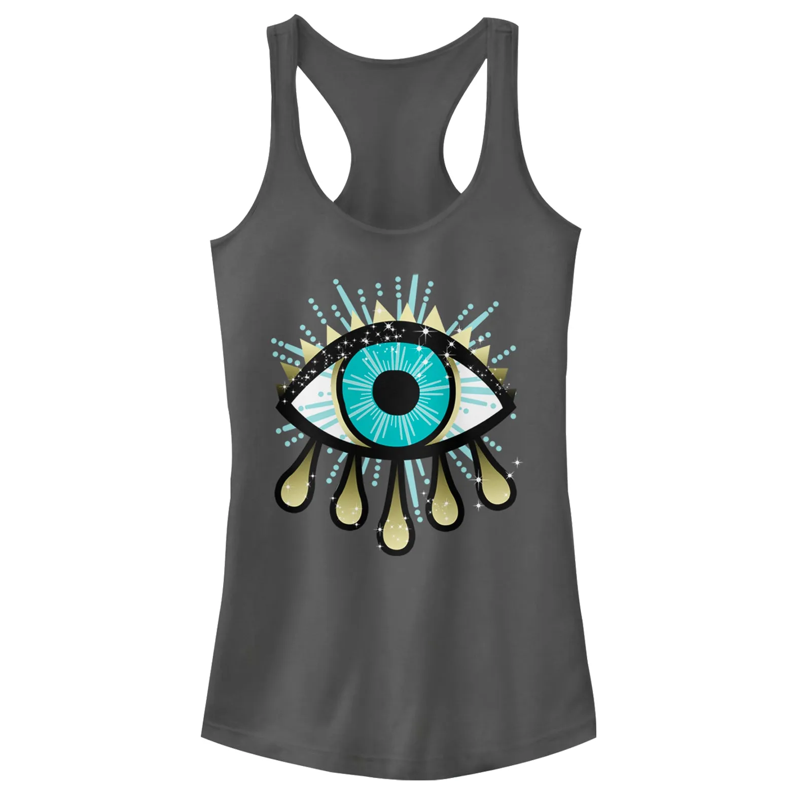 Junior's CHIN UP Eye of All Racerback Tank Top sold by Chin Up Apparel