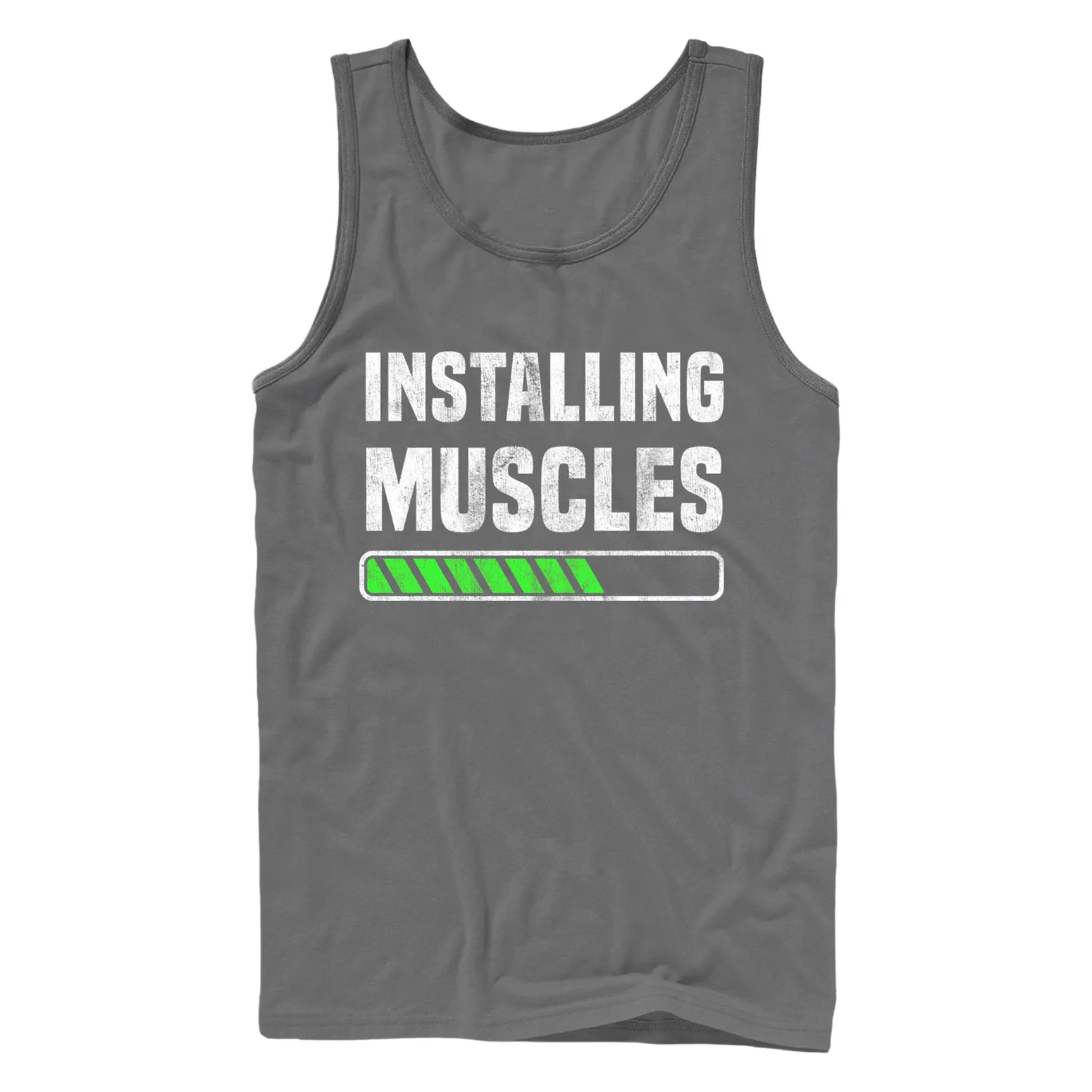 Men's CHIN UP Installing Muscles Tank Top sold by Chin Up Apparel