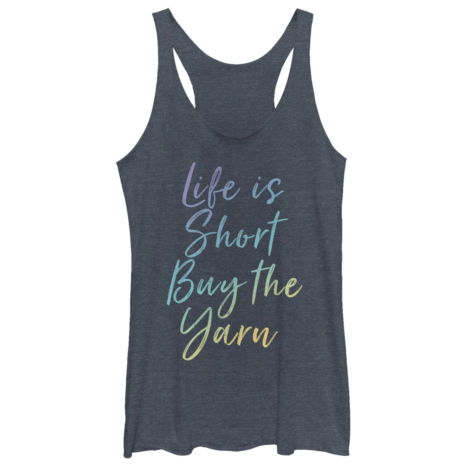 Women's CHIN UP Buy the Yarn Racerback Tank Top sold by Chin Up Apparel