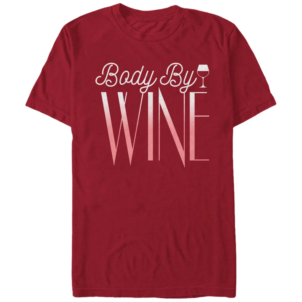 Women's CHIN UP Body By Wine Boyfriend Tee sold by Chin Up Apparel