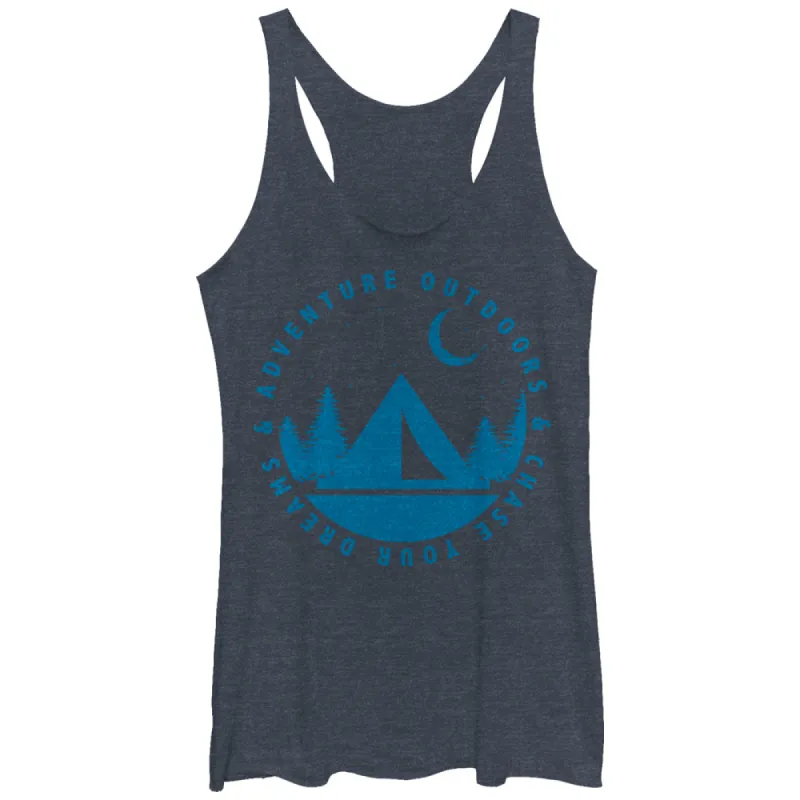 Women's CHIN UP Adventure Outdoors Dream Racerback Tank Top sold by Chin Up Apparel
