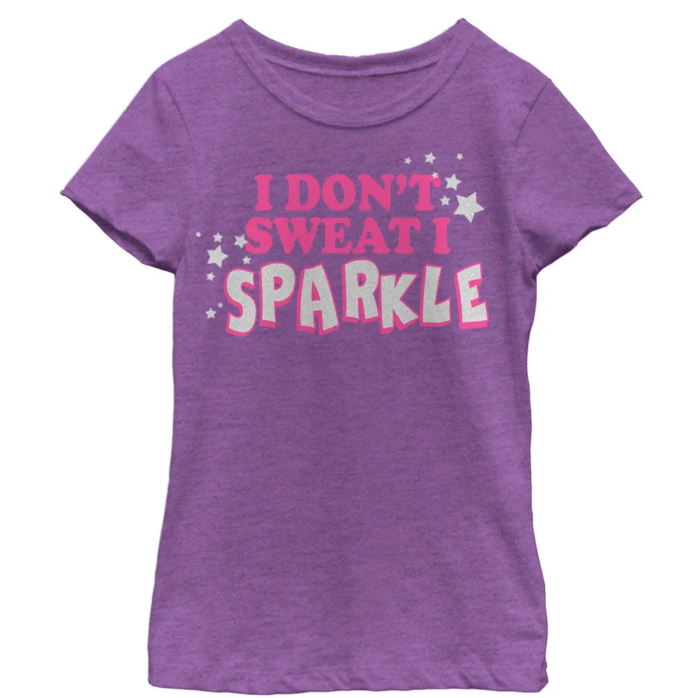 Girl's CHIN UP Sparkle Stars T-Shirt sold by Chin Up Apparel