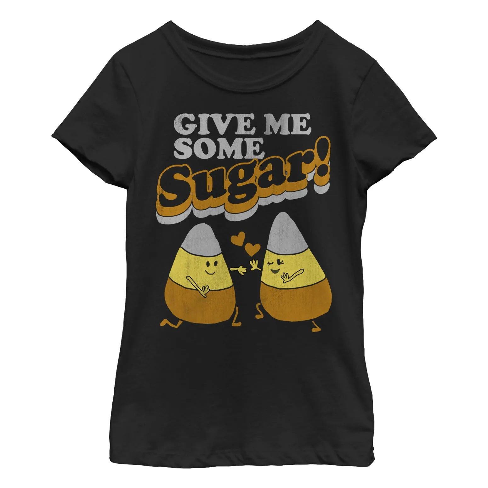 Girl's CHIN UP Halloween Candy Corn Sugar T-Shirt sold by Chin Up Apparel