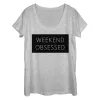 Women's CHIN UP Weekend Obsessed Scoop Neck sold by Chin Up Apparel