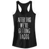 Junior's CHIN UP After This Getting Tacos Racerback Tank Top sold by Chin Up Apparel