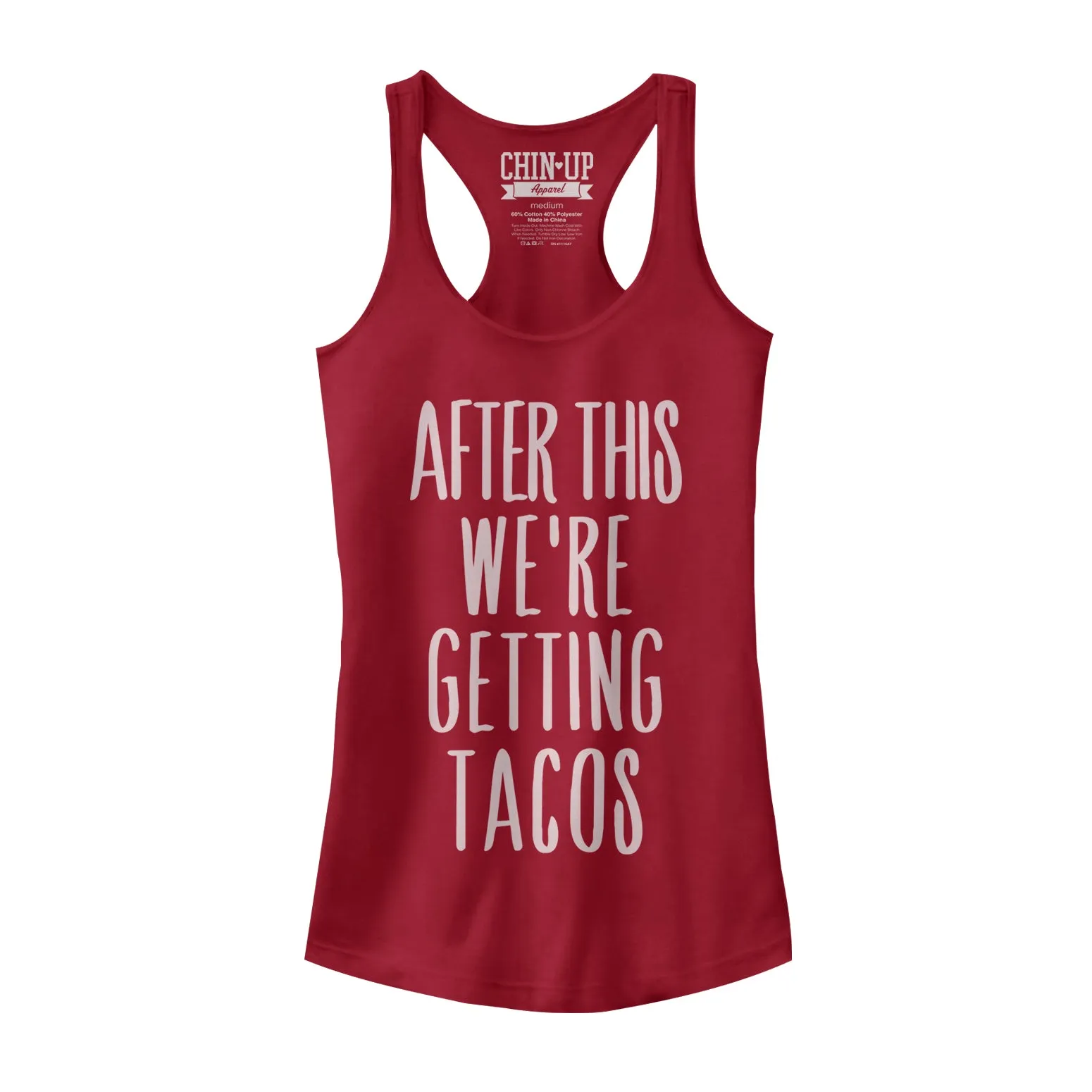 Junior's CHIN UP After This Getting Tacos Racerback Tank Top sold by Chin Up Apparel product image thumbnail 3