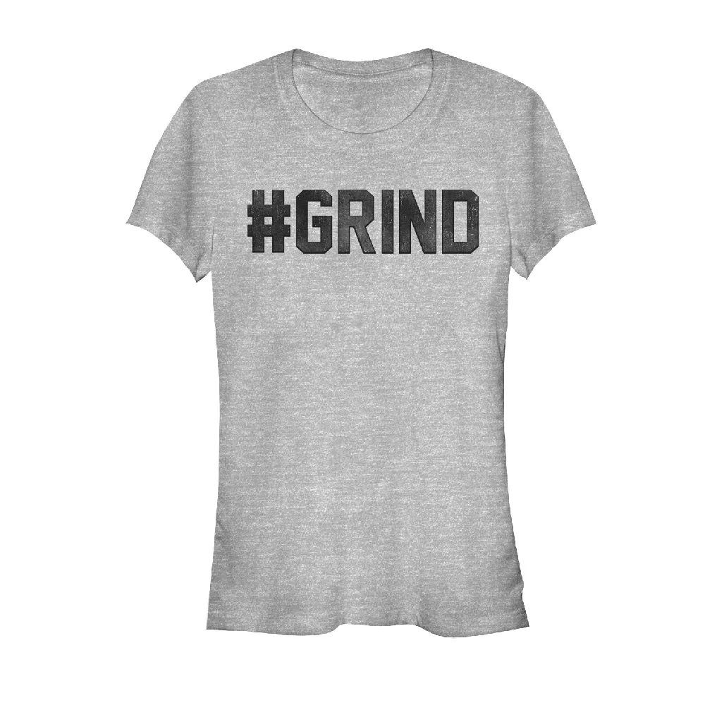 Junior's CHIN UP Hashtag Grind T-Shirt sold by Chin Up Apparel