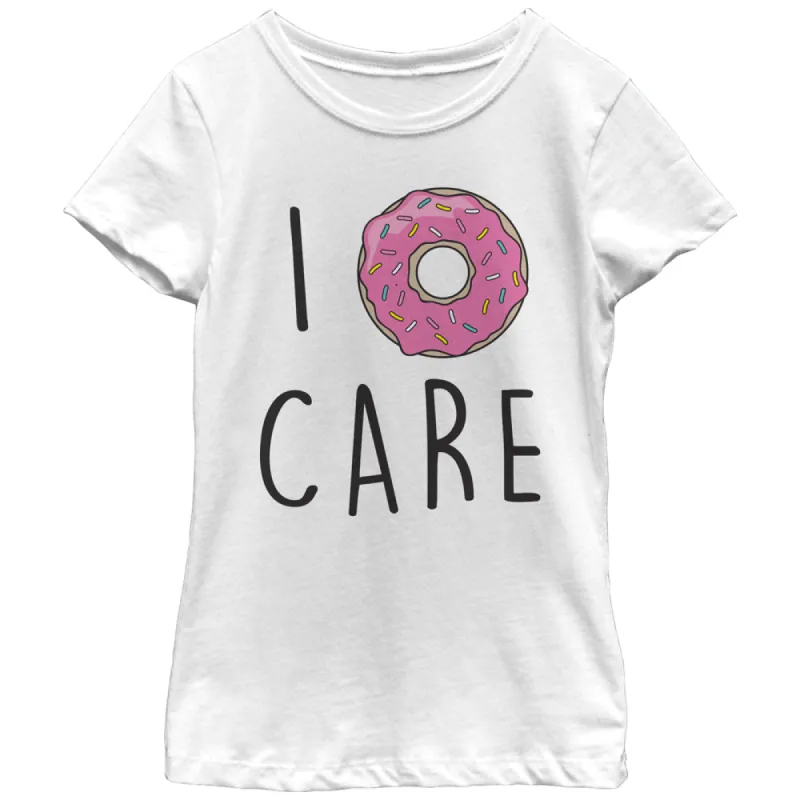Girl's CHIN UP I Donut Care T-Shirt sold by Chin Up Apparel