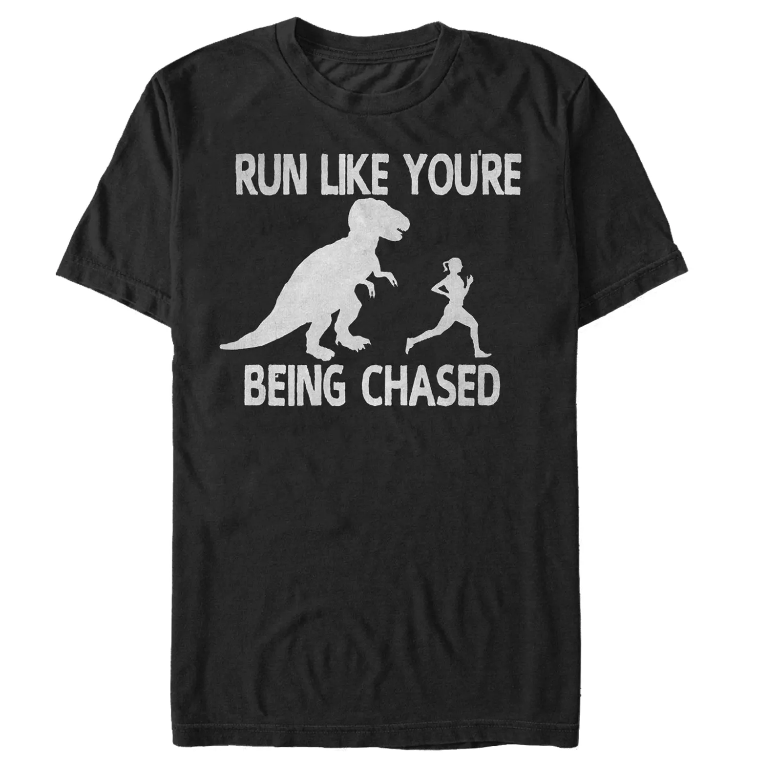 Women's CHIN UP Dinosaur Run Boyfriend Tee sold by Chin Up Apparel