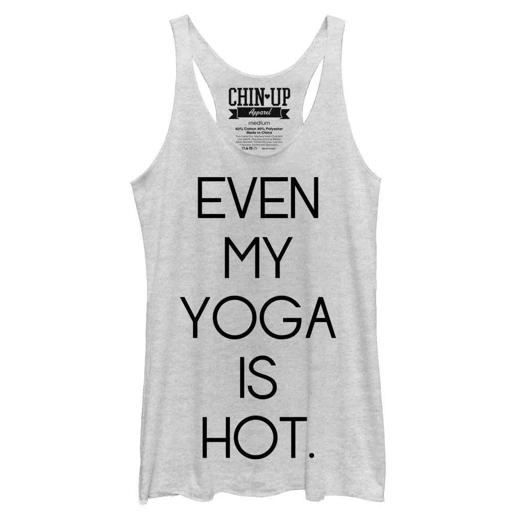 Women's CHIN UP Hot Yoga Racerback Tank Top sold by Chin Up Apparel