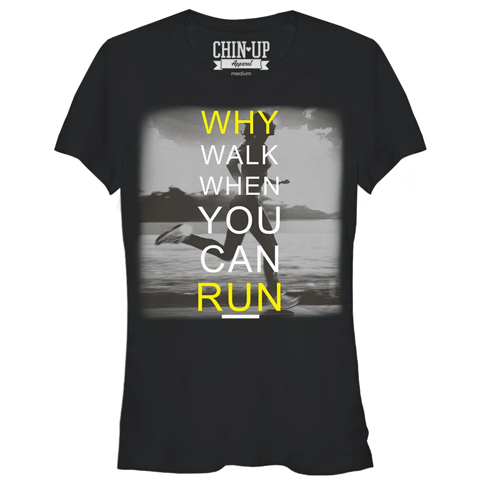 Junior's CHIN UP Runner T-Shirt sold by Chin Up Apparel
