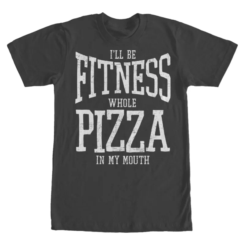 Men's CHIN UP Fitness Whole Pizza T-Shirt sold by Chin Up Apparel