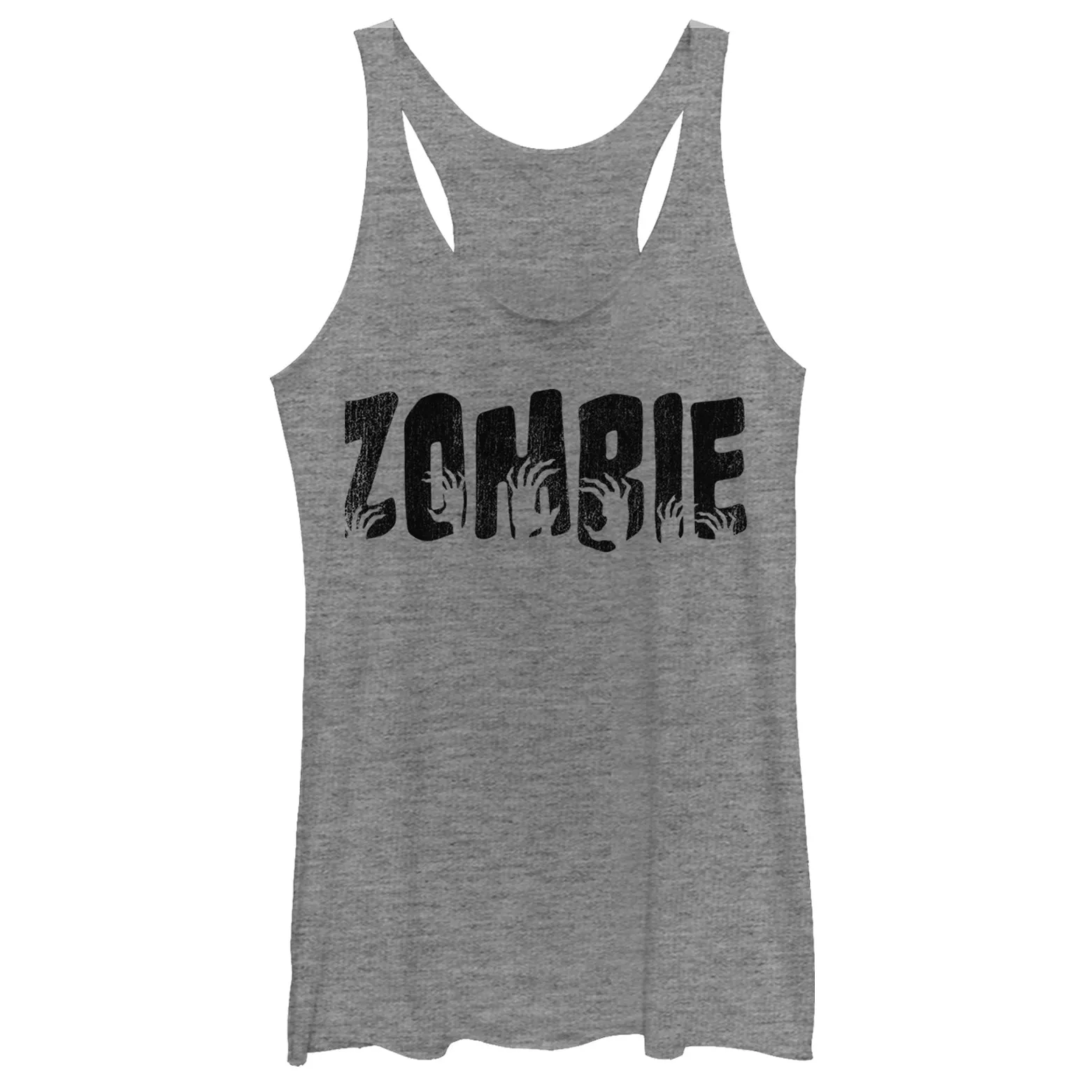 Women's CHIN UP Halloween Zombie Hands Racerback Tank Top sold by Chin Up Apparel