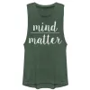 Junior's CHIN UP Mind Over Matter Festival Muscle Tee sold by Chin Up Apparel