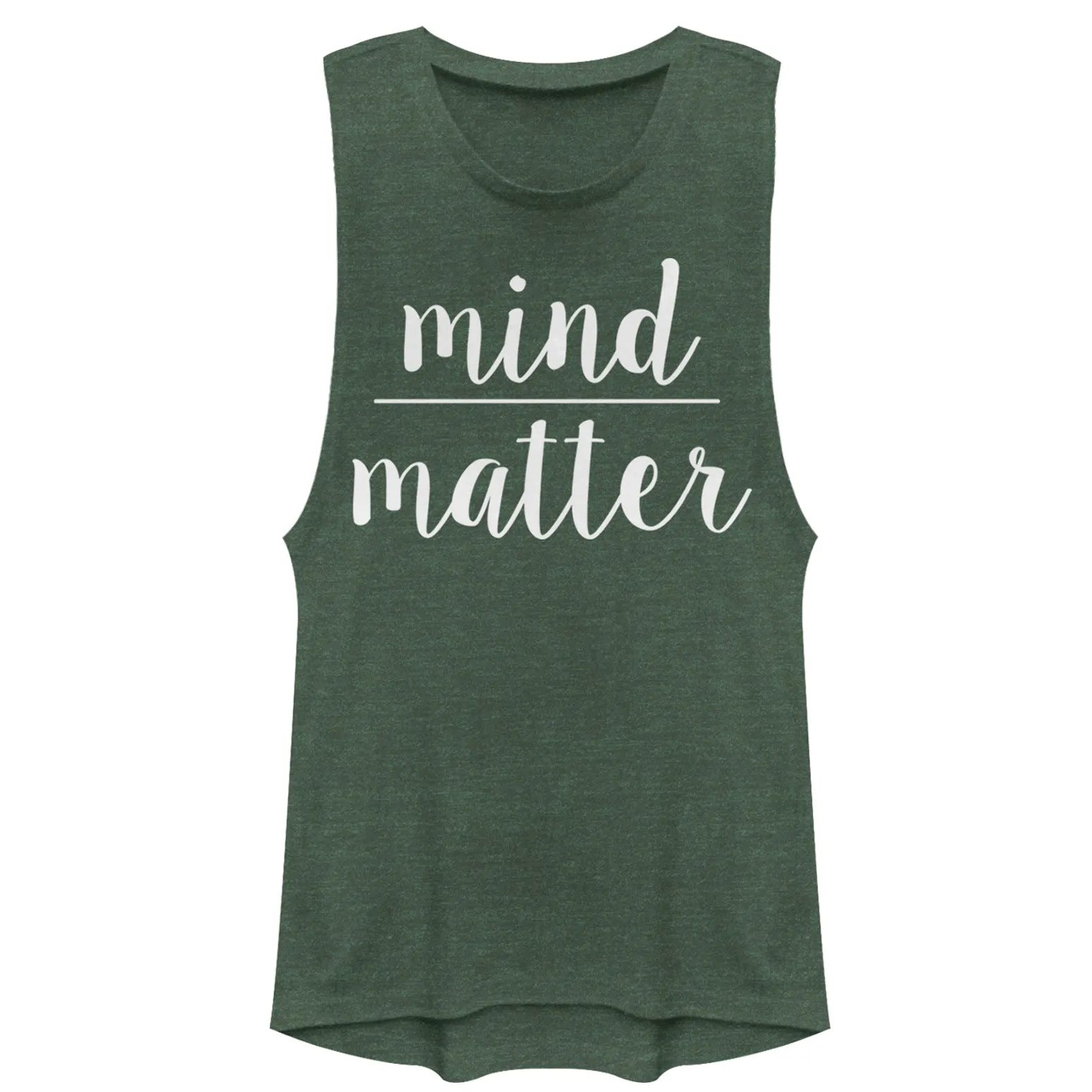 Junior's CHIN UP Mind Over Matter Festival Muscle Tee sold by Chin Up Apparel